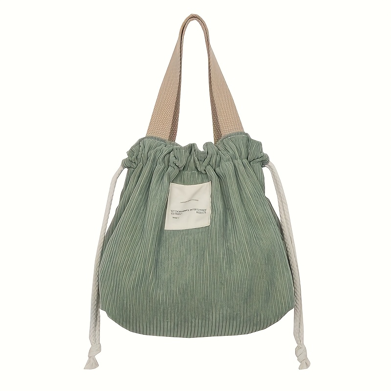 E-shop Handtasche, Tragetasche, Schulanfang, Kordzugbeutel, aus Cordstoff, Aufbewahrungsbeutel mit Kordelzug, geeignet für Arbeit, Camping. Nicht für
