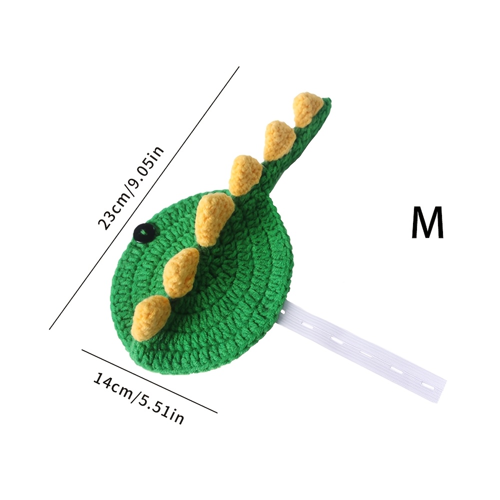 TEMU Knitted Pet Turtle Costume, Adjustable Elastic Turtle Outfit, Cute Pet Accessory