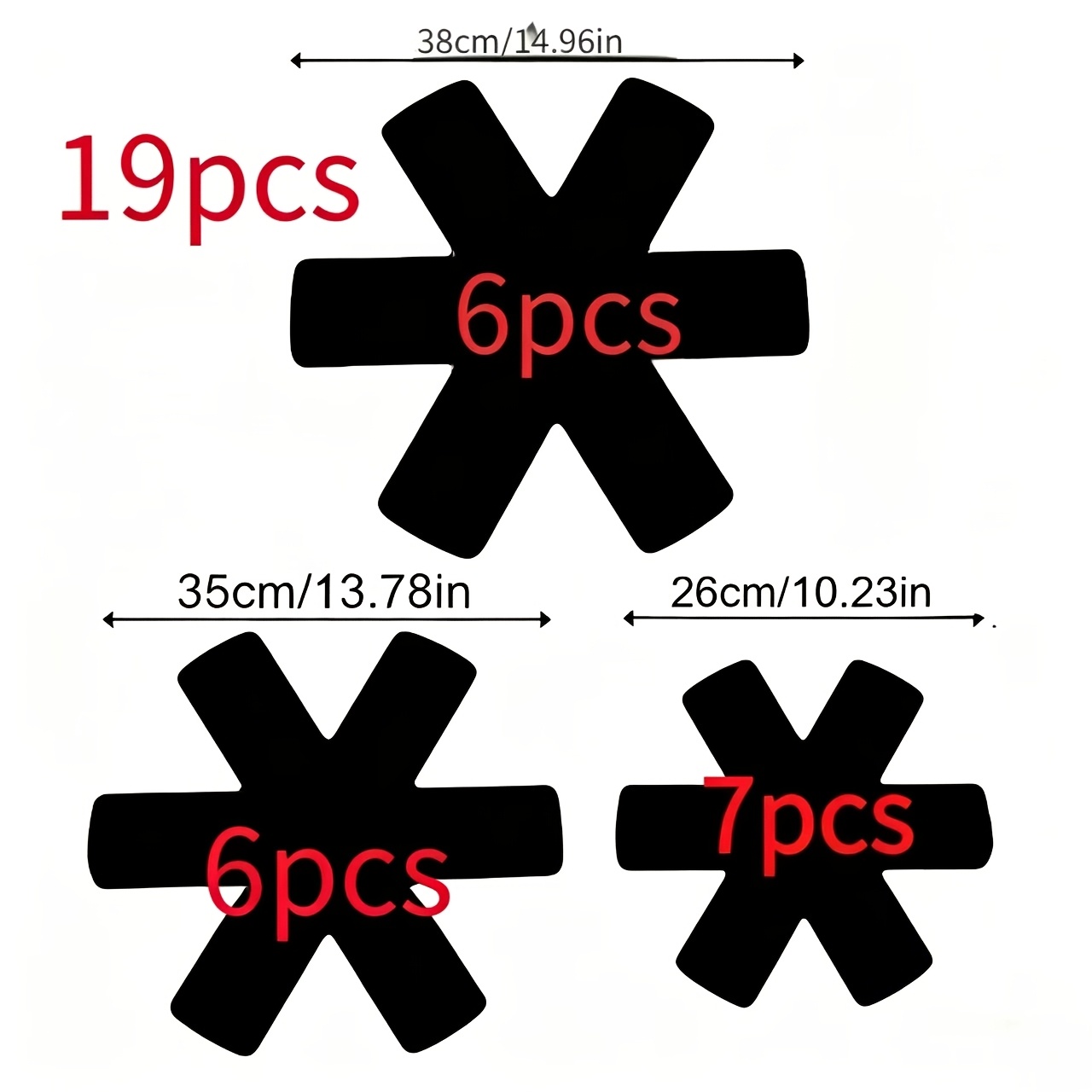TEMU 19pcs Set High Quality Pot Pad Anti-scratch Pattern Washable Reusable Felt Pot Pad Universal For All Cookware Protects Cookware Durable Non-slip