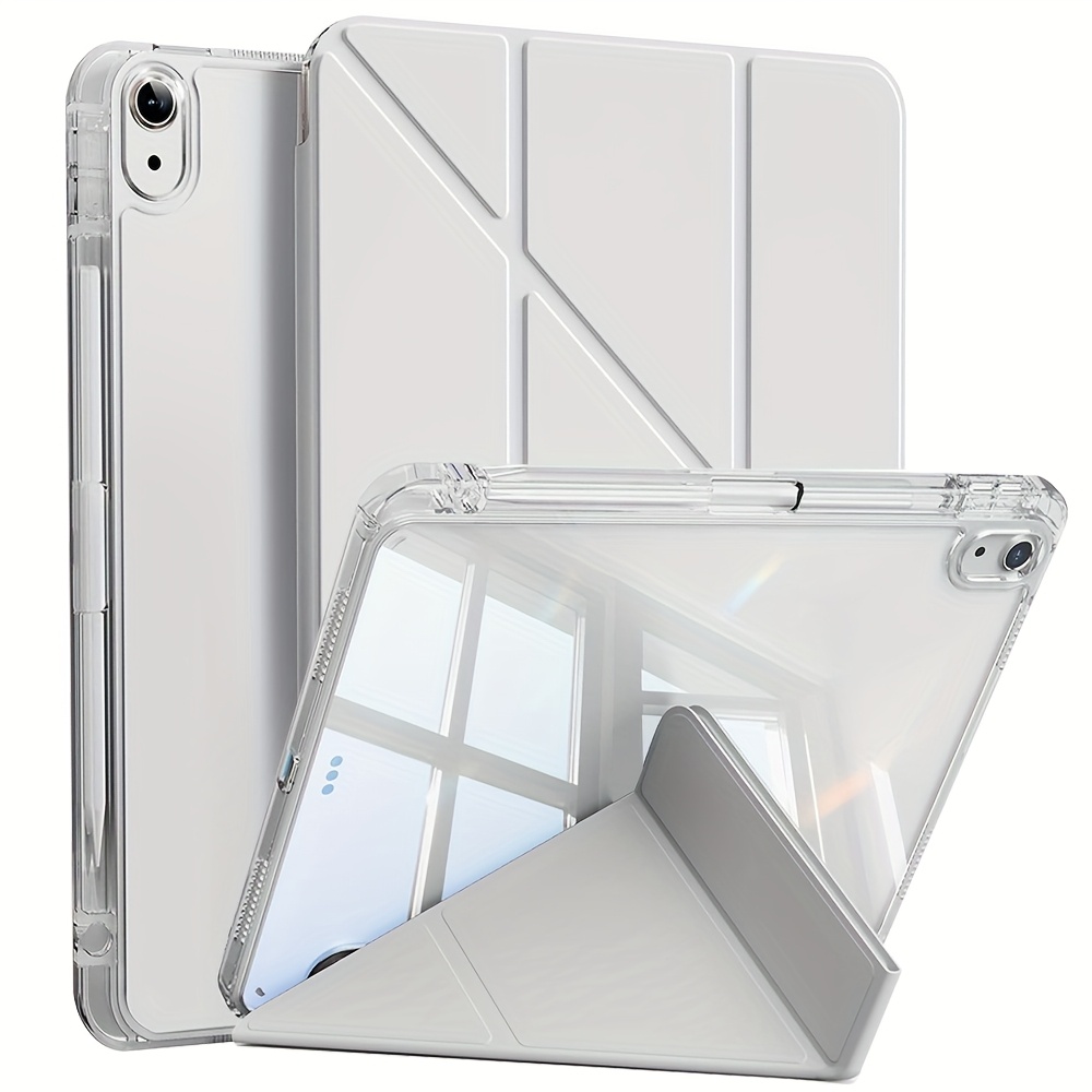 TEMU Case For Ipad (a16) 11th Generation 11 Inch 2025/for Ipad 10th .9 Inch 2022, Slim Stylish Clear For Ipad Case With Pencil Holder, Mutil Folding