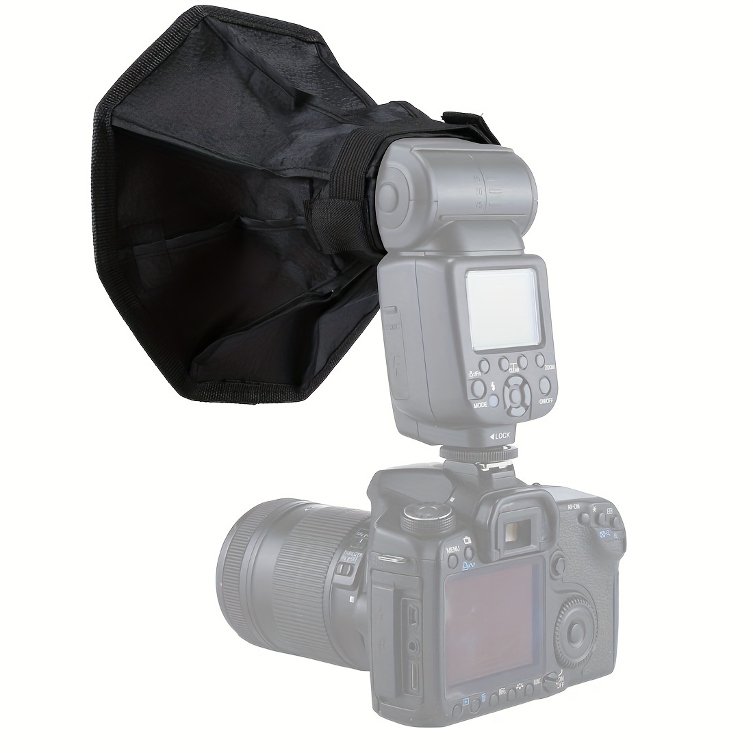 1pz diffusore flash pieghevole ottagonale softbox, ottogonale, softbox per fotocamera da 20cm/7.87in, diffusore flash Dettagli dell'articolo 6