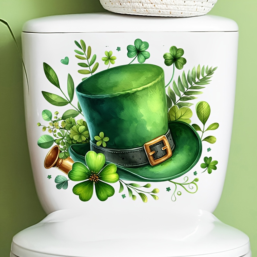 

1pc Hat And - Decal, -adhesive For Bathroom, , , Decor, , , -