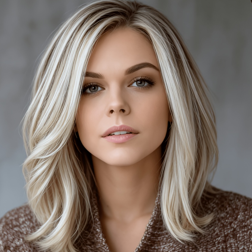 TEMU Medium-length Ombre Curly Wig With Natural Elegant Styling To Your . Matches Makeup And Outfits, An Essential Accessory For Daily , Parties And