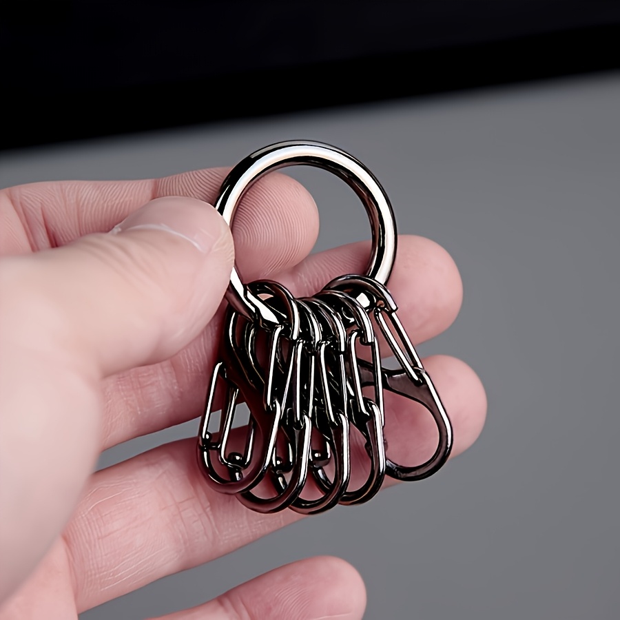 New Minimalist Creative Keychain With 8-shaped , Stable Elastic Hook Pendant, Fashionable Waist Pendant, Keychain Made Of Alloy Material