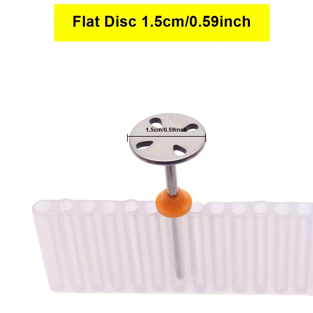New Stainless Steel Sanding Paper Disc 3/32" Round Metal Disk Nail Drill Bits Accessories 10-