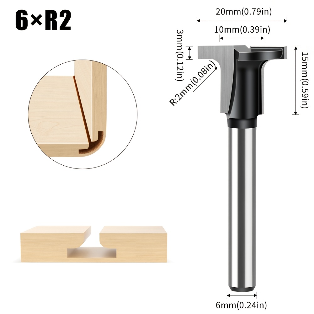 Carbon Crystal Board Arc Bending Knife Cemented Trimming Machine Special T-shaped Semicircular Flat Bottom -one Slotting Corner