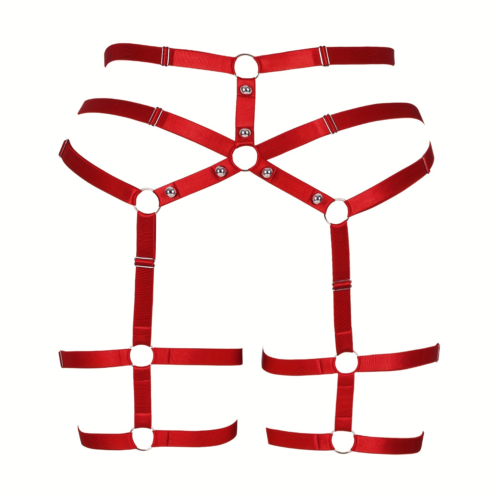 red plus size garter belt Garter Belt 8 Strap Suspender Set Plus Size 8-20 Sexy Lingerie String Black  Red main image 0