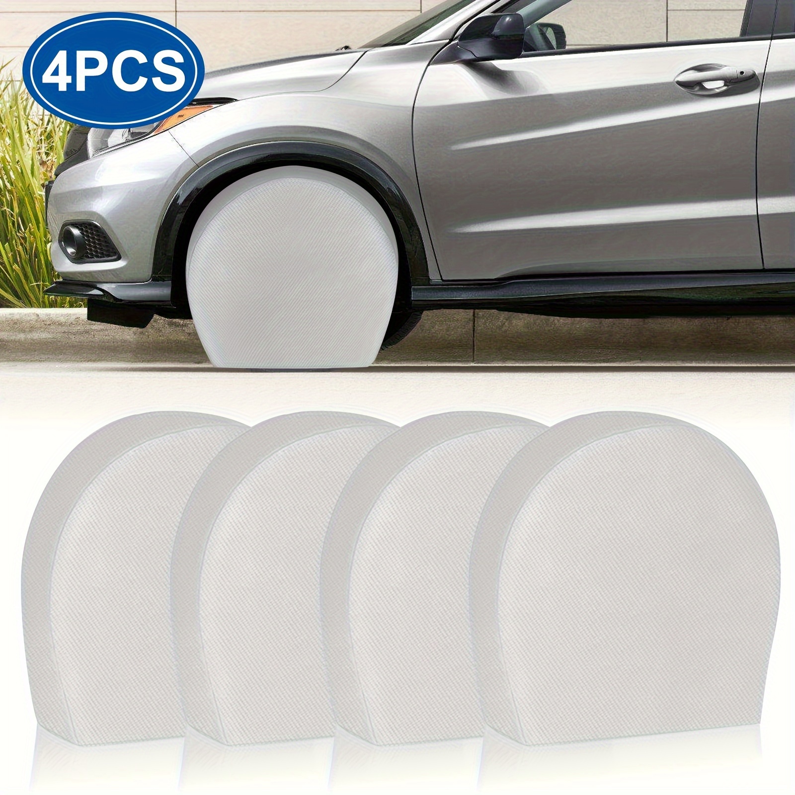 

4pcs Tire Covers, Wheel Spare Protector Cover Set, For 27"- 29" Trucks Trailers Campers Suv Cars Accessories
