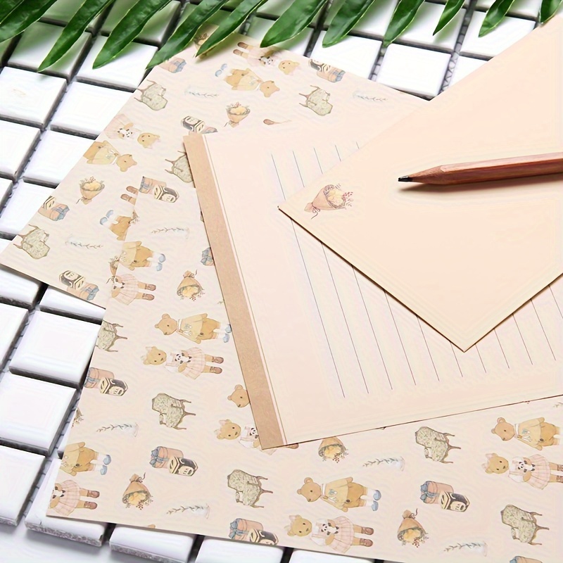 

90-piece Stationery Paper And Envelope Set: 60 Sheets + 30 Envelopes - Adorable Writing Stationery With 10 Unique Designs For Personalized Letters And Notes