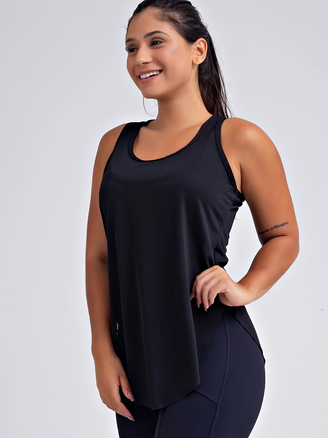 camiseta deportiva sin mujer chaleco corte Temu Colombia