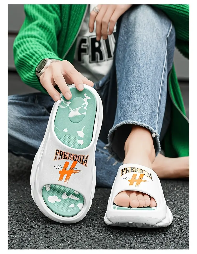 2024 trendy womens summer slides thick sole non slip durable eva sandals for outdoor beach wear Product details 13