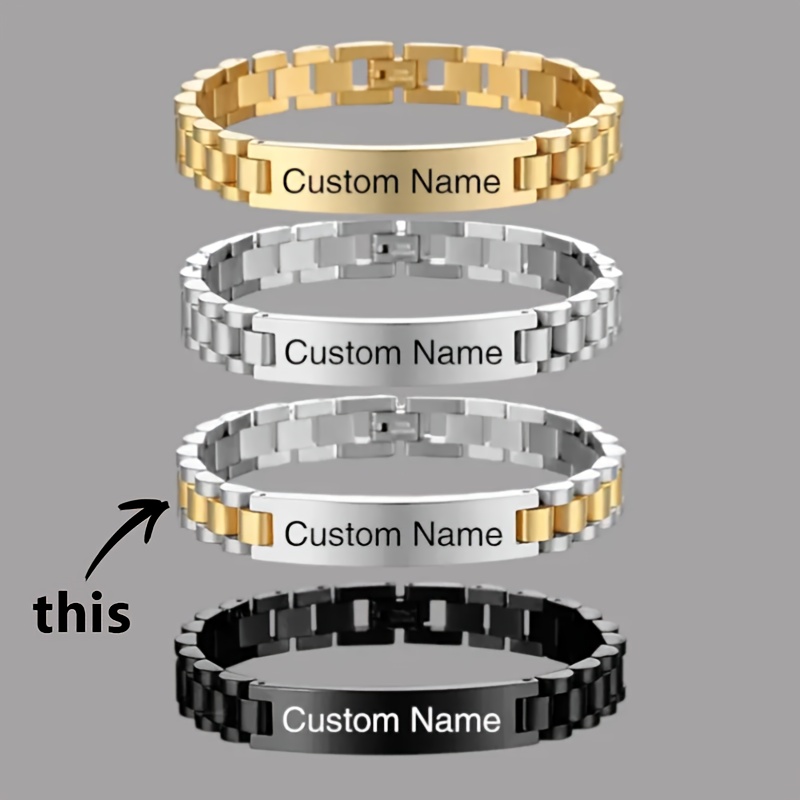 Customized Men's 304 Stainless Steel Bracelet