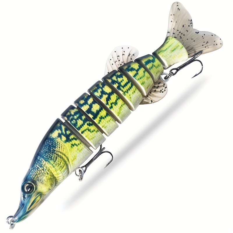 Zzkug 1pc Segmented Pike Bait - Eye And Musk , Suitable For Saltwater And Freshwater Artificial Bait Of Sea , Pike, Catfish, And Striped Sea