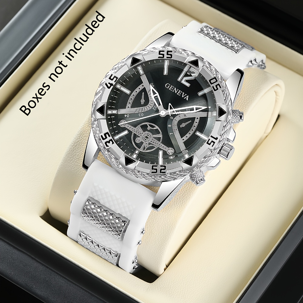 1pc Men's Fashionable Luxury Round Quartz Watch - For Daily Wear And Gifting Occasions, A Great Gift For Birthdays And Holiday Parties, An Ideal Present For Men, Fathers, , And . Box Not Included