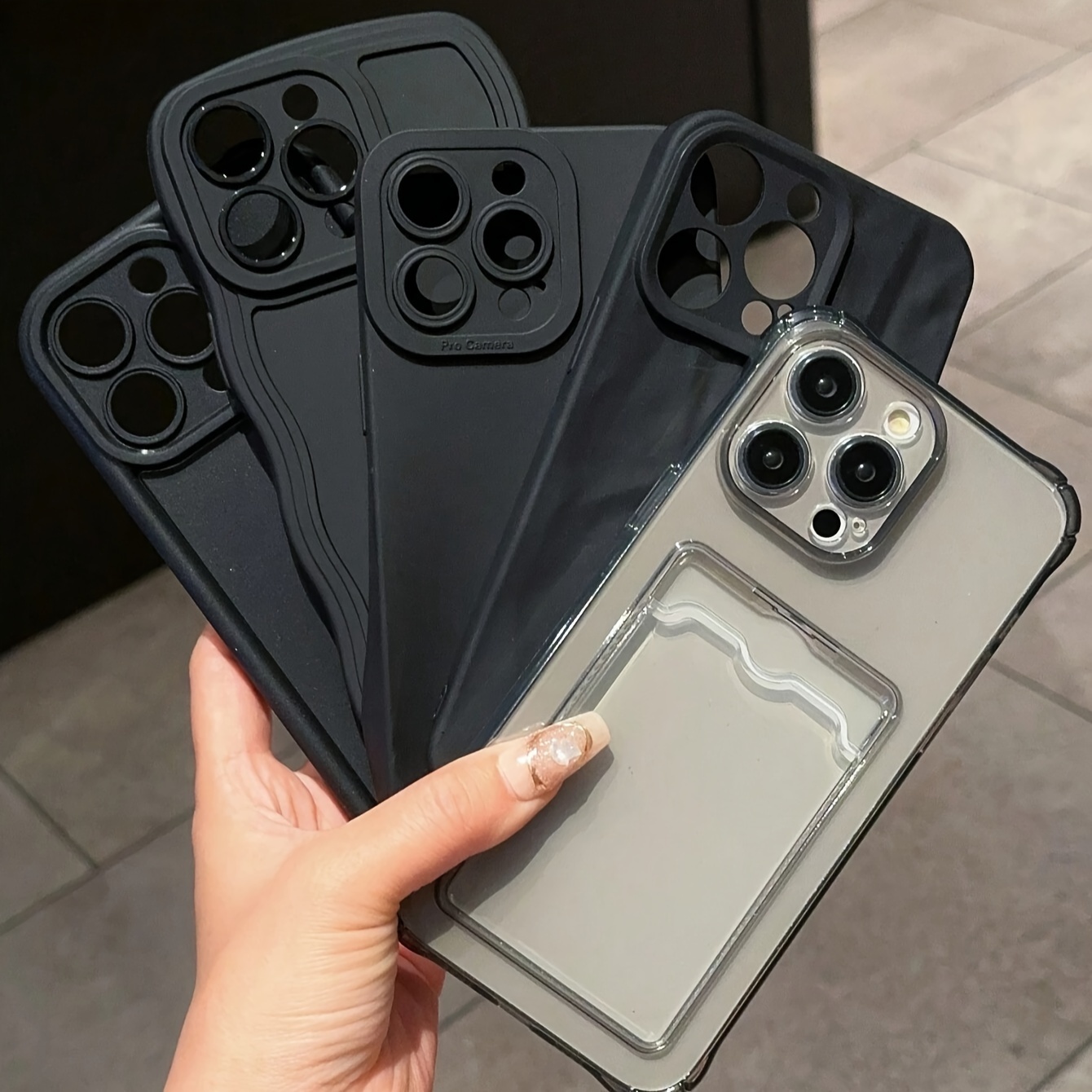 

5pcs Set: Gaozhu Eye Pleated Suitable For Apple Iphone14pro Phone Apple 13 11/12 - Suitable For Iphone15plus Phone 14promax Apple 13 12 Suitable For Apple 16 Phone 13 12 Apple 16promax Phone