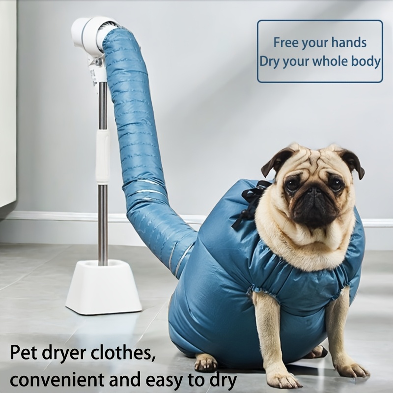 

1pc Pet Dryer Suit, Dry For Cats And Small Dogs, Polyester Fiber, Pet Grooming Clothes For Easy Drying