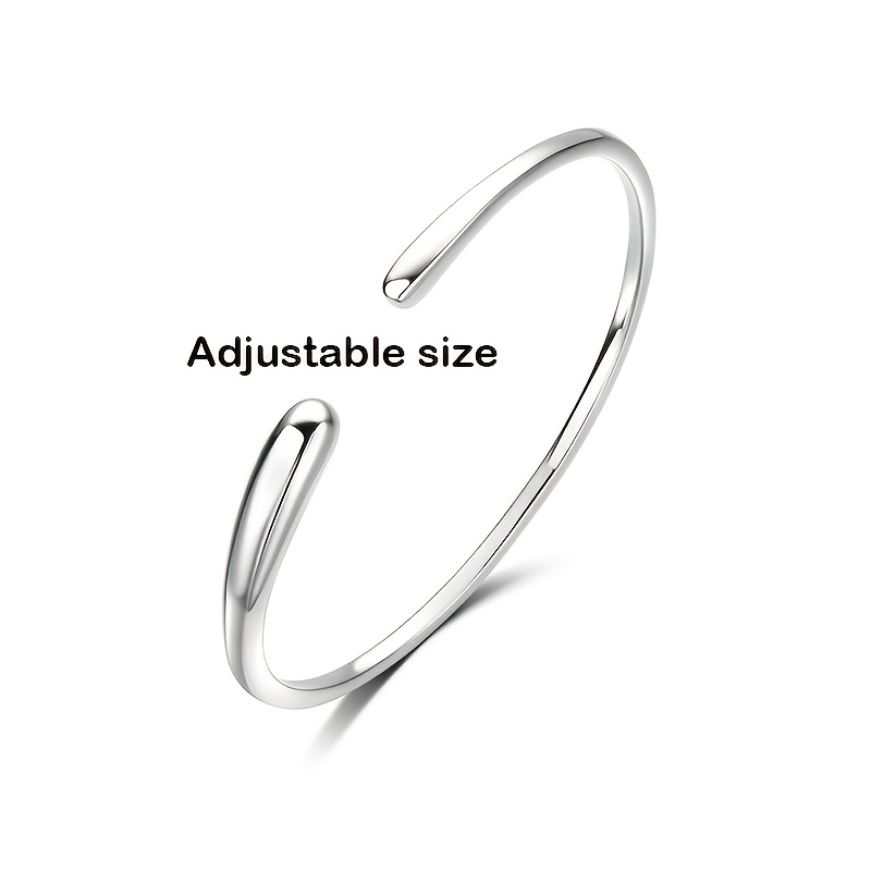 TEMU 925 Silver Women's Minimalist Style Bracelet, High-end Luxury Women's Jewelry, Elegant, Sexy, Fashionable, Trendy, Christmas, Thanksgiving,