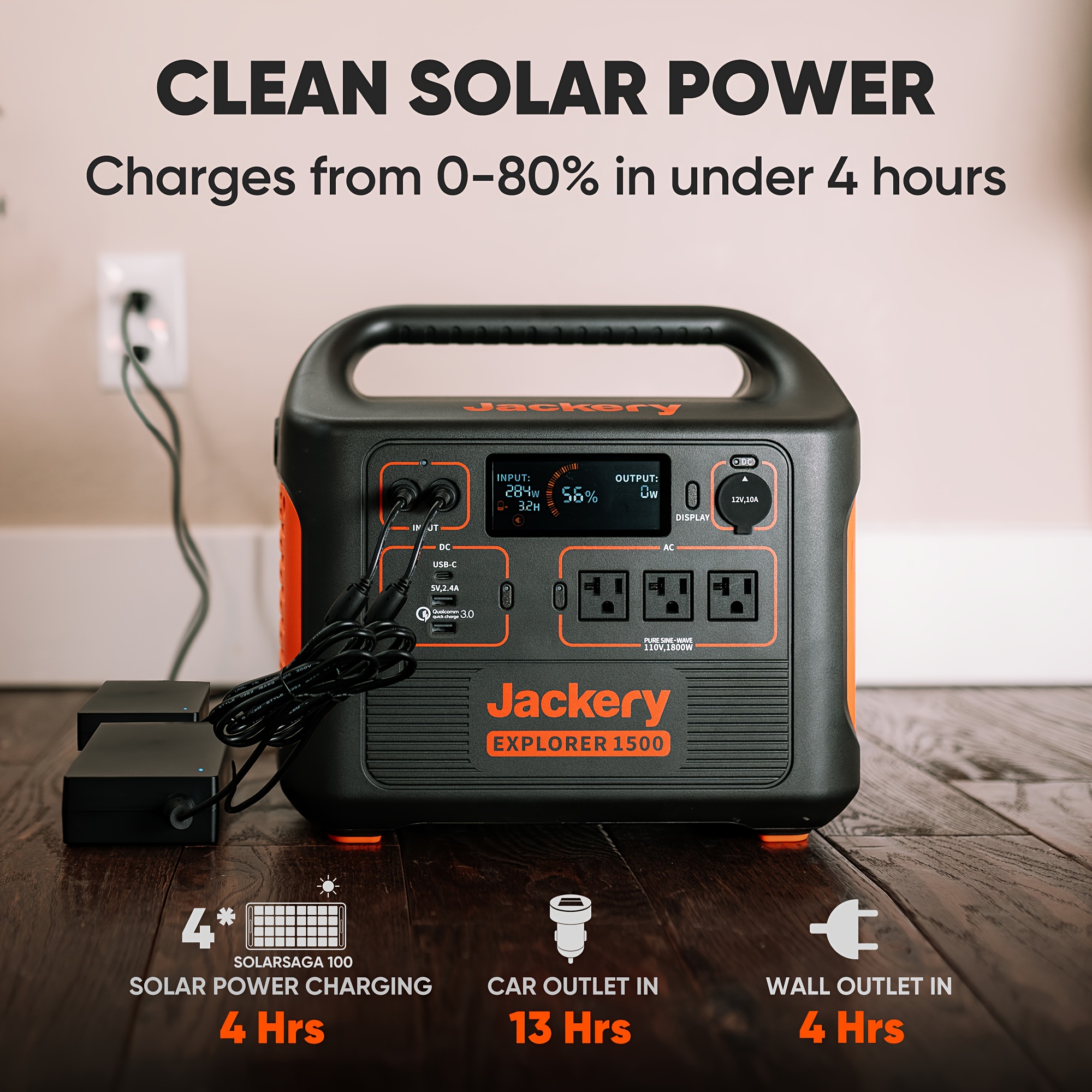 1800w 1500wh explorer 1500 power generator 1800w output fast charge lightweight charger   power station portable power bank for outdoor camping hiking road trip cycling cpap hurricane emergency christmas Product details 0