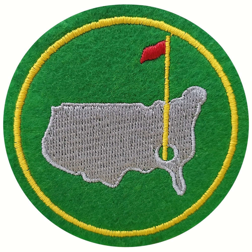 

Embroidered Iron-on Patch - Red Banner & Usa , Backpacks, Vests, Hats & More, Aetius