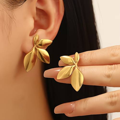 fashionable and minimalist stainless steel flower stud earrings 1 set 9 pairs of random style earring set hypoallergenic lightweight and stylish earrings suitable for women