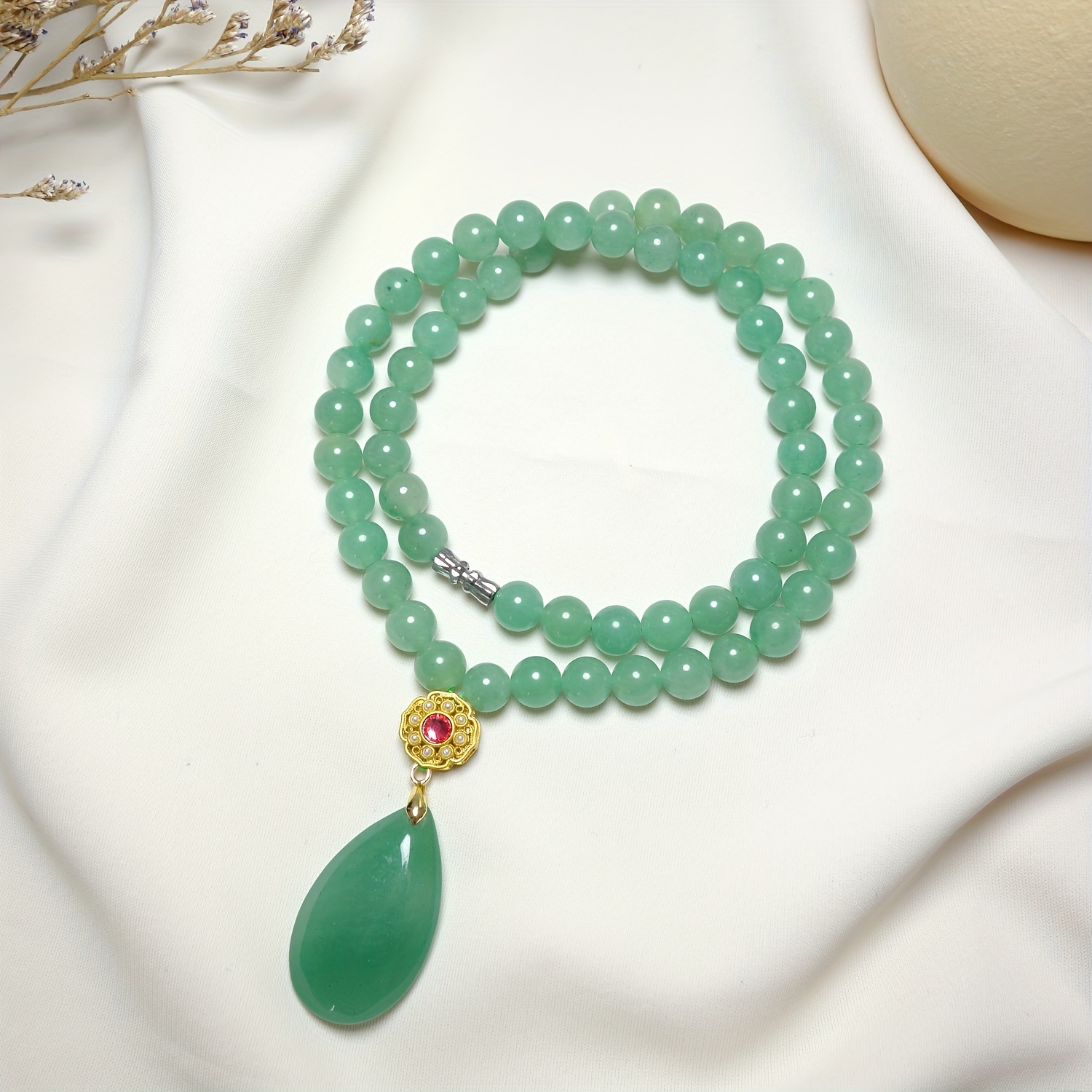 

Natural Jade Drop Necklace Men's And Women's Necklace Best Gift