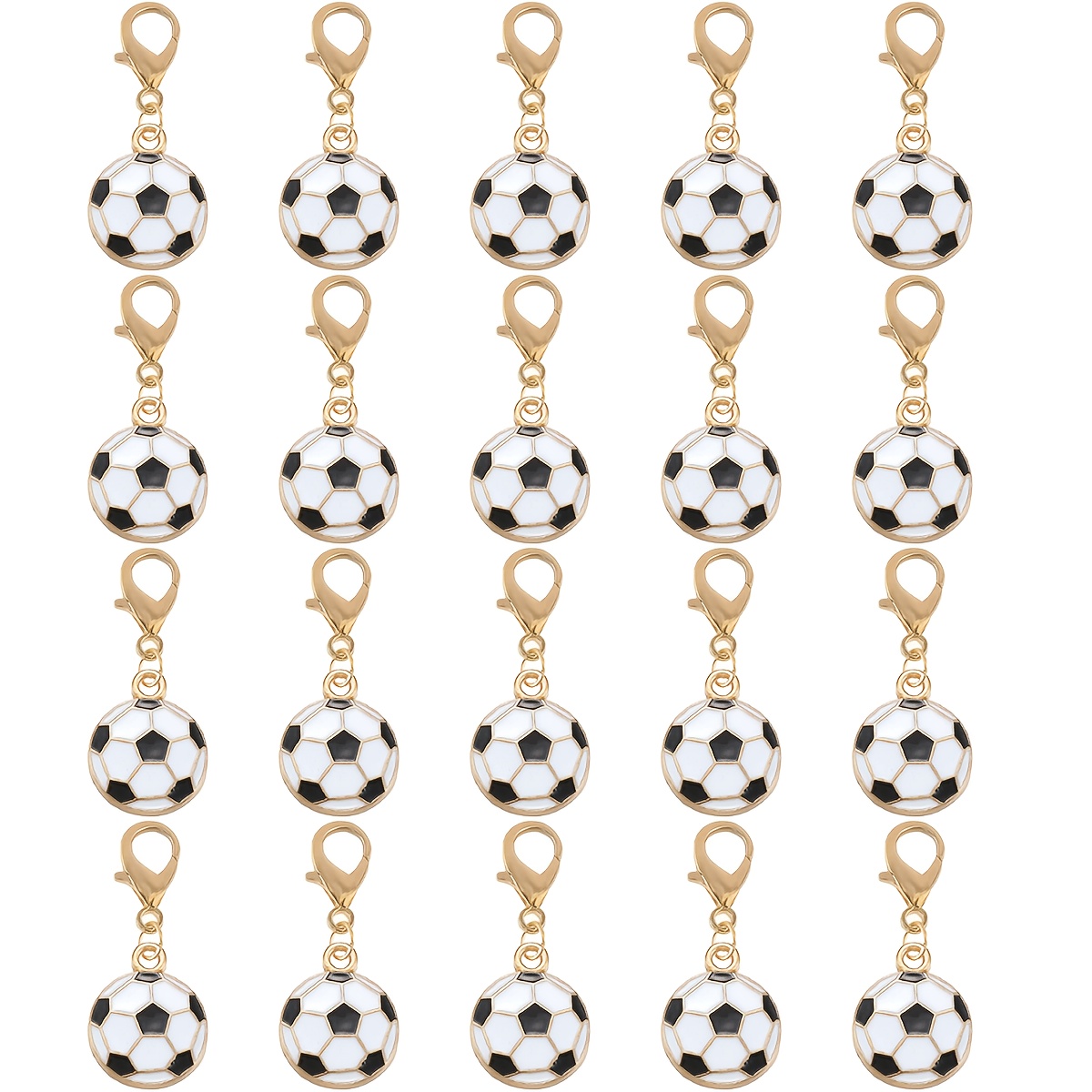 TEMU 20pcs Of Soccer Player Keychains, Wallet Pendants, Gifts, Carnival, Thanksgiving, Back-to-, Valentine's Day Keychains, Gifts For Men And Women