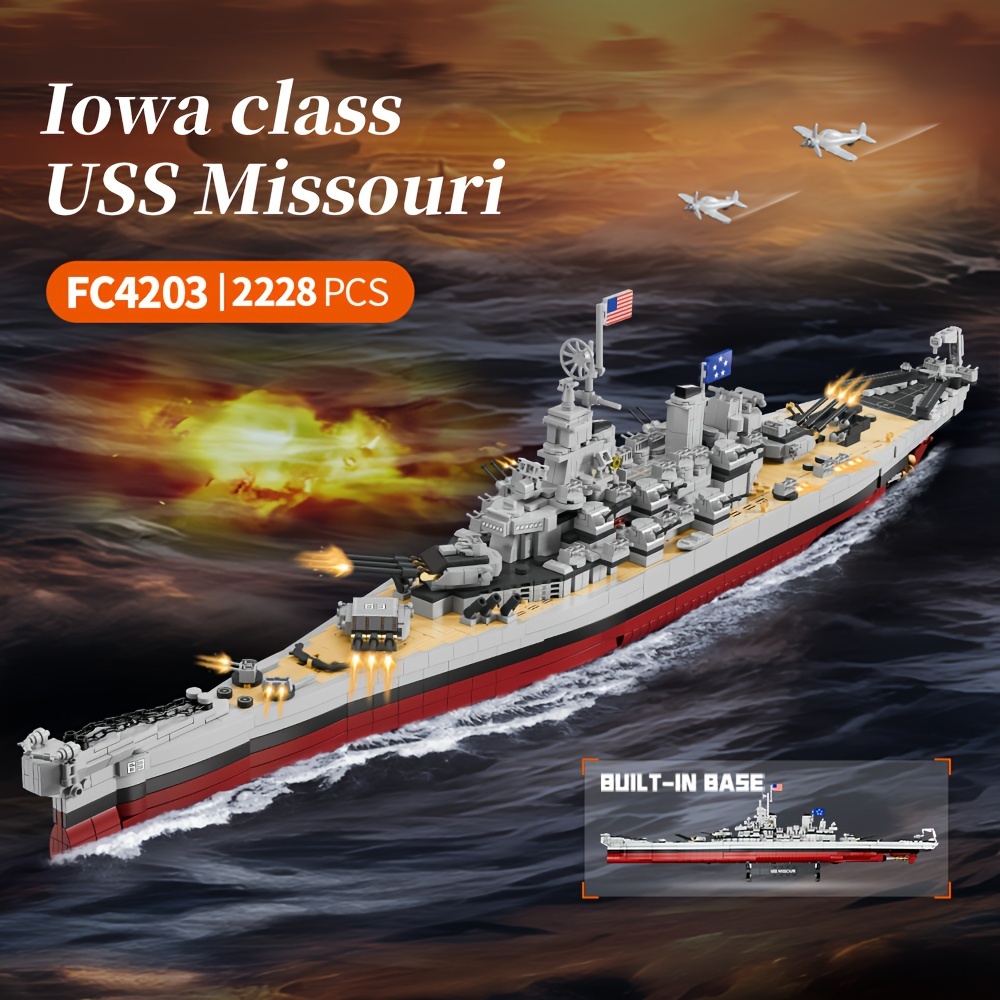 

2228 Pcs, Uss Kit Set, Military Historical , Adult Display Toy, Hobbyist , Fc4203 Christmas Halloween