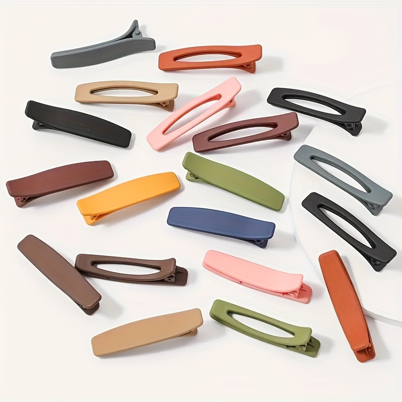 20pcs morandi matte duckbill hair clips elegant minimalist plastic hairdressing tools with multi color options for women   grip for braiding ponytails buns everyday special occasions ponytail holder     salon professionals Product details 4