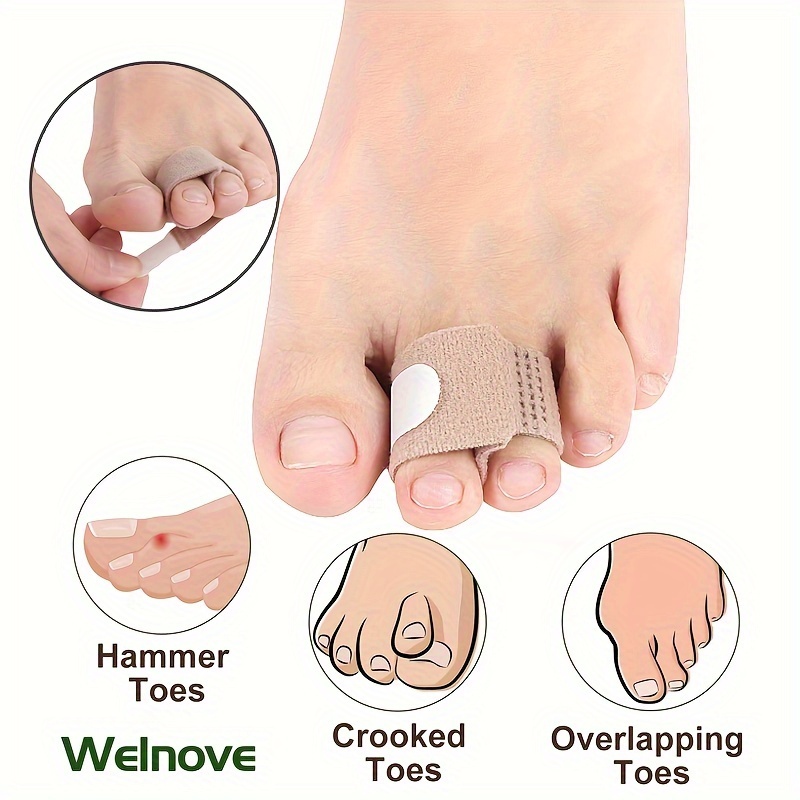 Hammer Toe Straightener - Hammer Toe Corrector for Women and Men - Gel Toe  Separators for Overlapping Toes - Hammer Toe Splint Cushion to Correct Toes