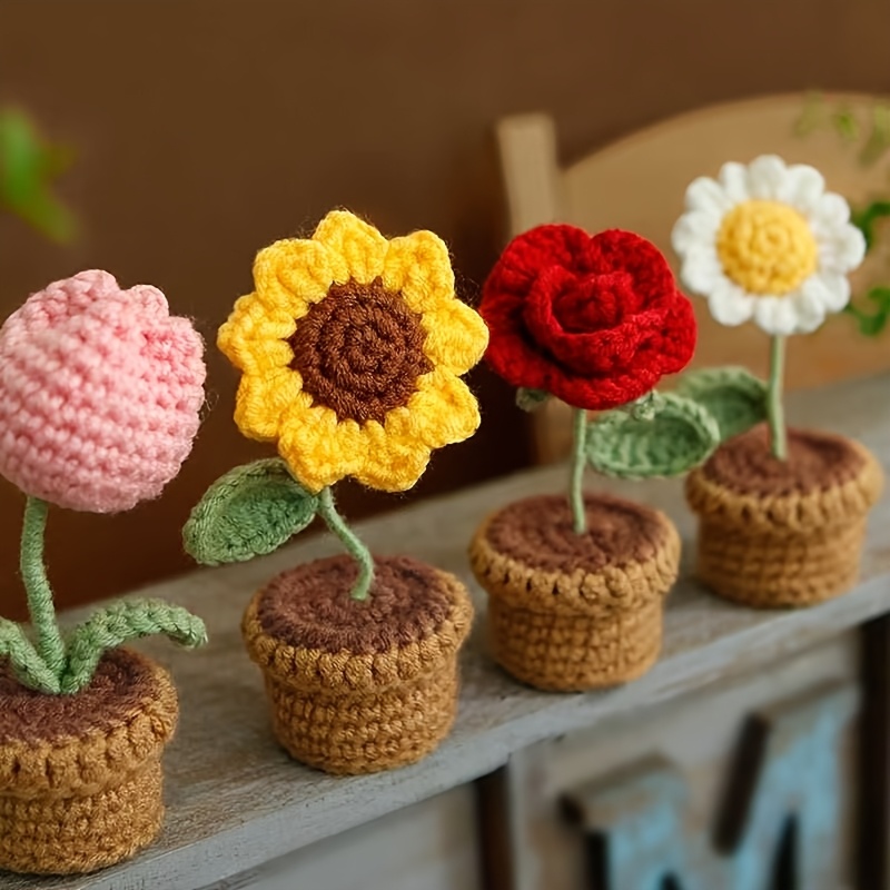 sunflower crochet sold on Temu United States