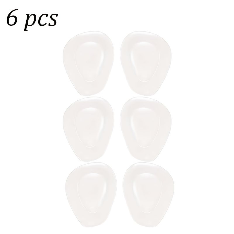 TEMU 3 de plantillas de silicona con amortiguación para el antepié, almohadillas de soporte invisibles, transparentes y resistentes al ,