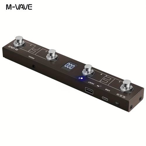 m midi controller with 4 switch midi interface control function support standard midi bt midi usb midi app control full function programming portable pedal for studio live performances