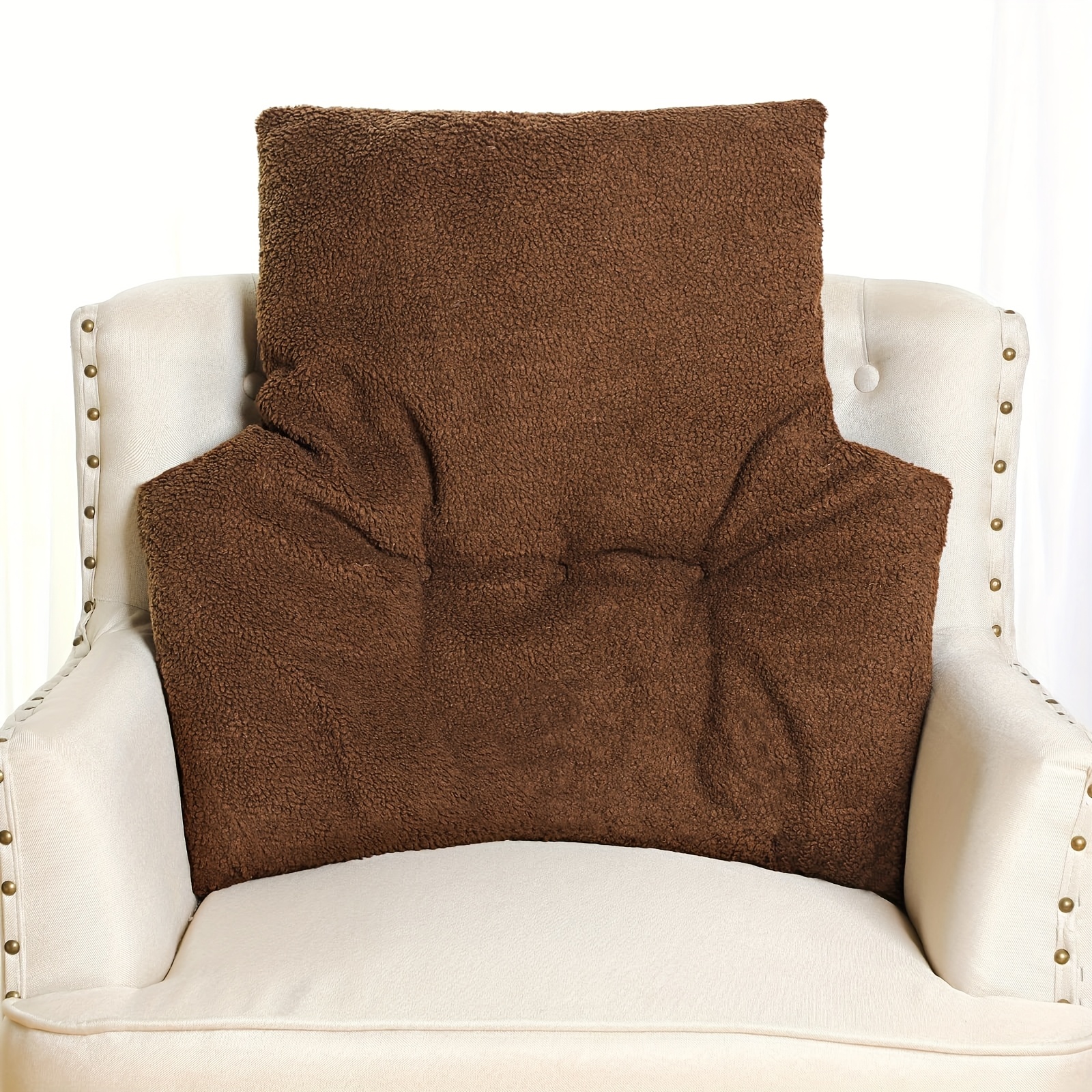 backrest pillow suitable for recliner lumbar support   fluffy back pad waist pillows reading pillow corner pillow bay window cushion office backrest lumbar pillow for long   sitting suitable for chairs recliners sofas and beds Product details 3