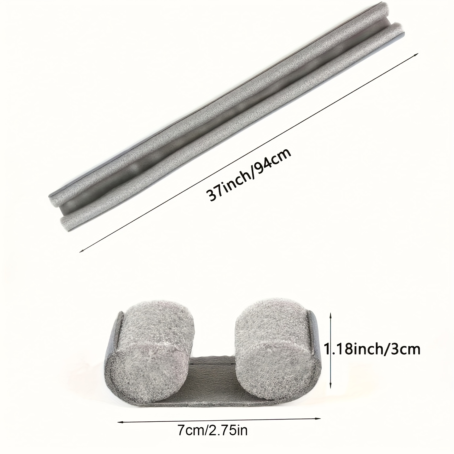 Black Door Bottom Seal Foam Strip: Foam Weatherstrip For Door , Windproof And Soundproof Seal For Bedroom Doors, Adhesive Foam Padding For Under Doors
