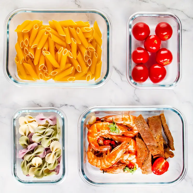 24pcs set glass meal prep containers with removable silicone seals and bpa-free lids, , dishwasher/freezer safe, ideal for and food storage Product details 0
