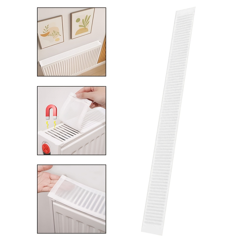 decorative white heater dust cover scratch resistant fabric 31 5 length 4 thickness easy on off for home decor details 0