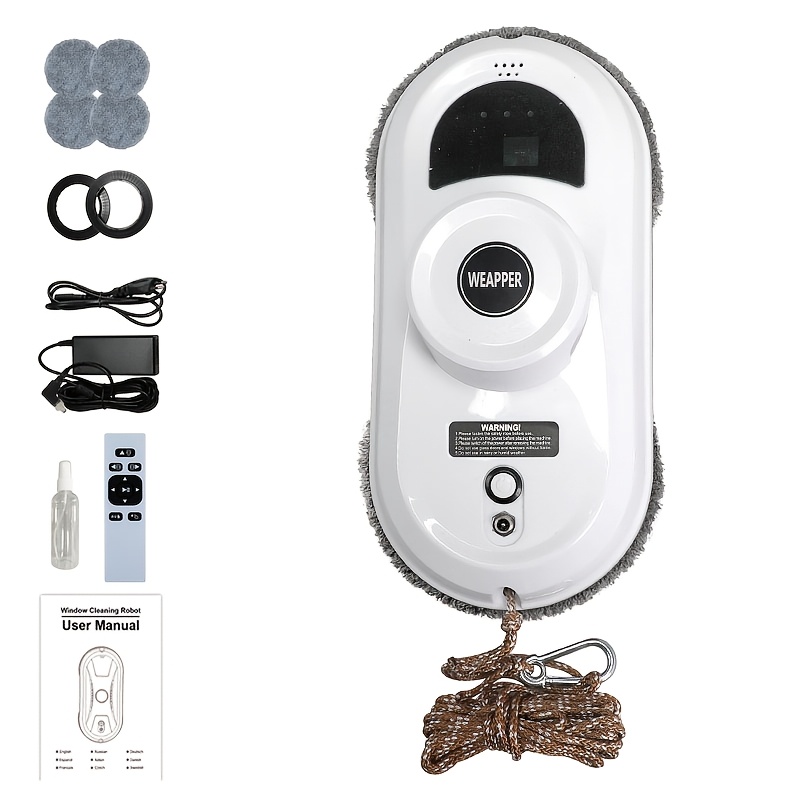 Artikelbild 2025 fensterputzer roboter | automatischer glasreiniger roboter mit fernbedienung, infrarot-navigation und crash-schutz | marke weapper, betriebsspannung 100v-240v