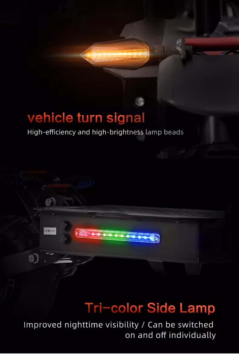 all terrain electric scooter front and rear high speed long range full hydraulic shock absorption front and rear with seat Product details 6