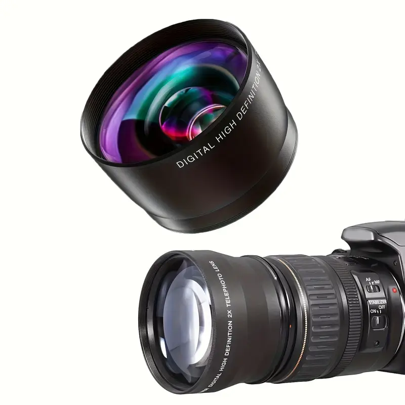 2.2x - 62mm HD Tele Ancillary Lens Real Glass Brands Look Resolution 2.2x - 62mm HD Tele Ancillary Lens Real Glass Brands Look Resolution