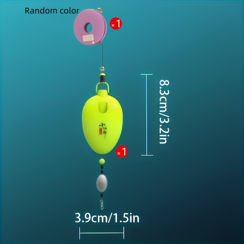 1 Automatic Bottom-search Float, High-sensitivity Fishing Float Line Set, Includes Float, Line Rig, Sinker, Stopper Bead, A Must-have For