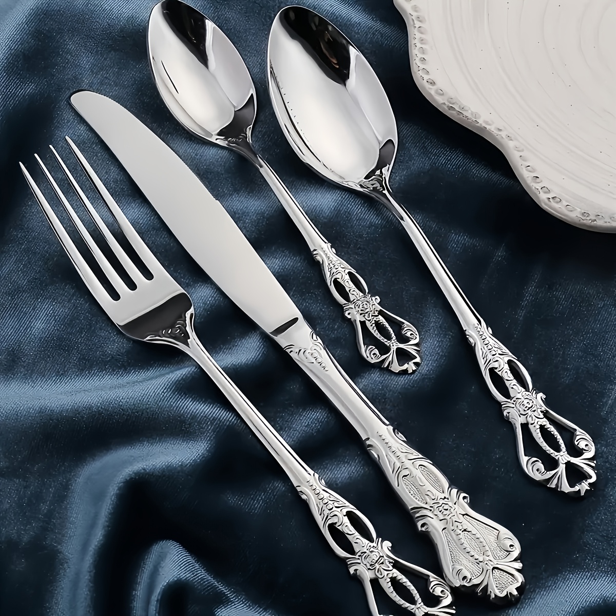 luxury stainless steel flatware 36pcs luxury stainless steel flatware set mirror polished dishwasher safe silverware for 6 perfect gift for housewarming wedding christmas thanksgiving valentines day