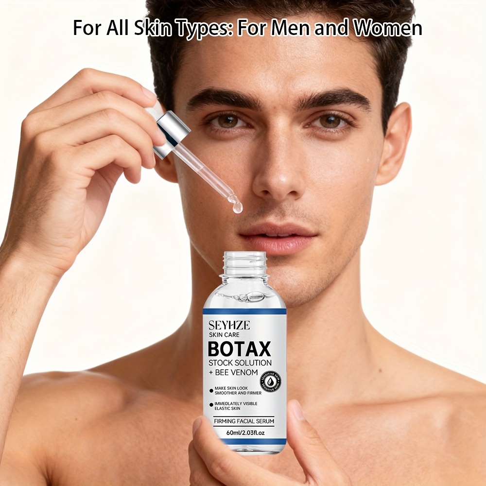 SEYHZE BOTAX Firming Face Serum, Rich in Aloe + Peptides + Collagen + Retinol, Tightens & Brightens, Deep Hydration, Day & Night Moisturizing Skincare, Suitable For Face & Neck, 1pc, Even Light Beige Sensitive Light Beige, Unisex