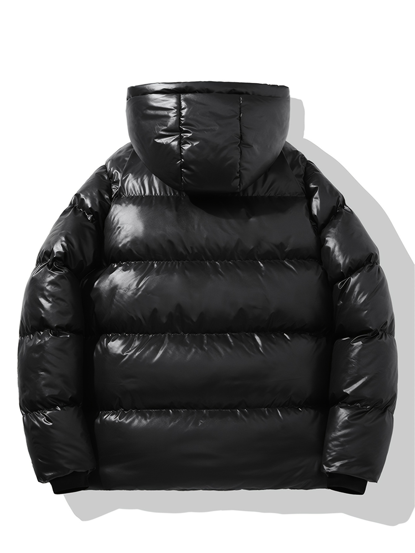 classic winter mens black and golden jacket with suspenders windproof and warm versatile couples hooded coat