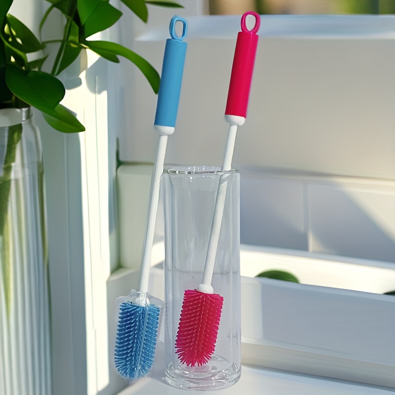 TEMU Set Of 2 Multifunctional Household Cleaning Brushes, Cup Brushes With Long Handles, Extended Cup Cleaning Brushes, 360-degree Rotating Cleaning