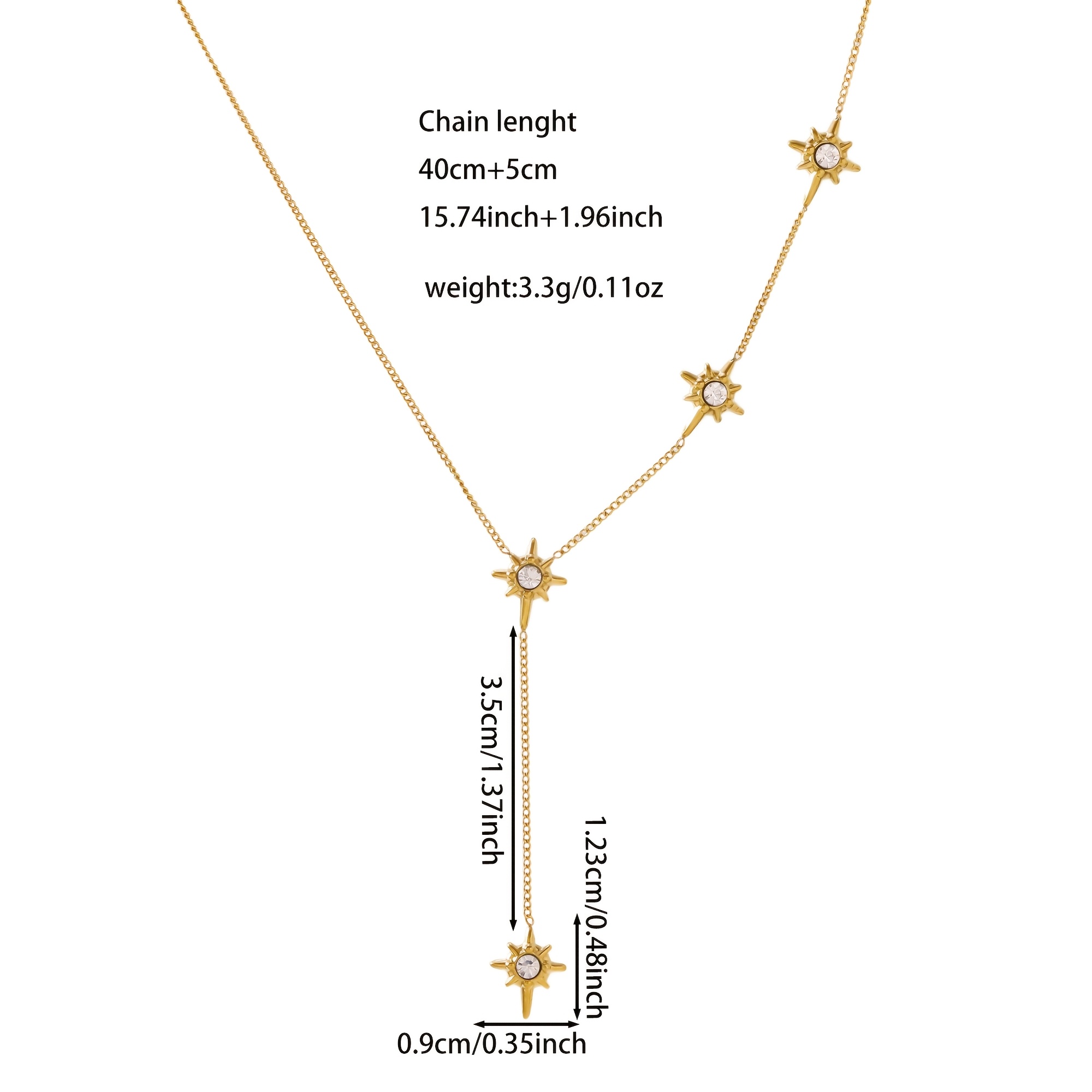 Women's Light-Luxury Octagonal Pendant Necklace, Comfortable Wear