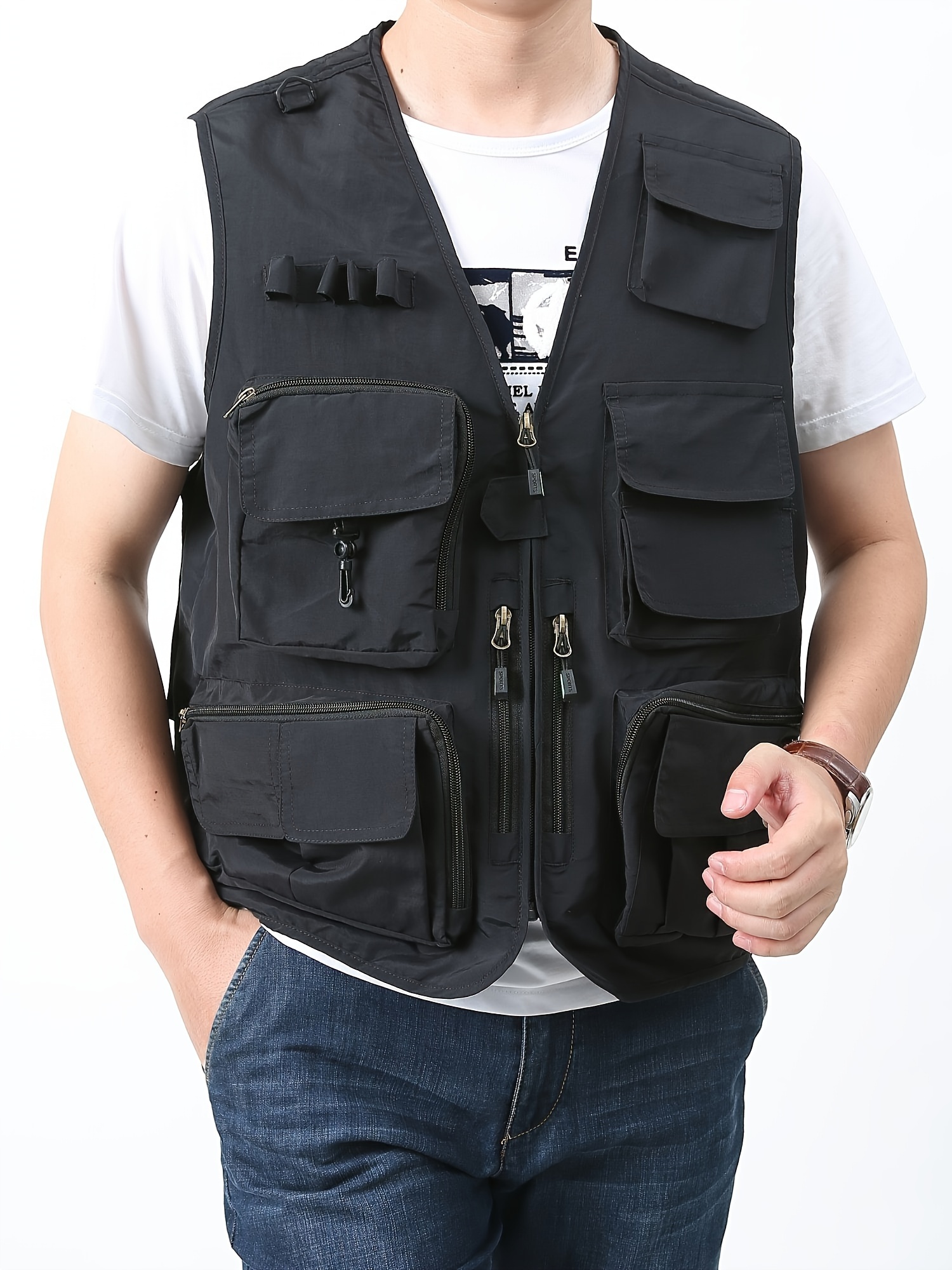 Tactical Vest For Camping, Hunting, Fishing Stab Proof Waistcoat