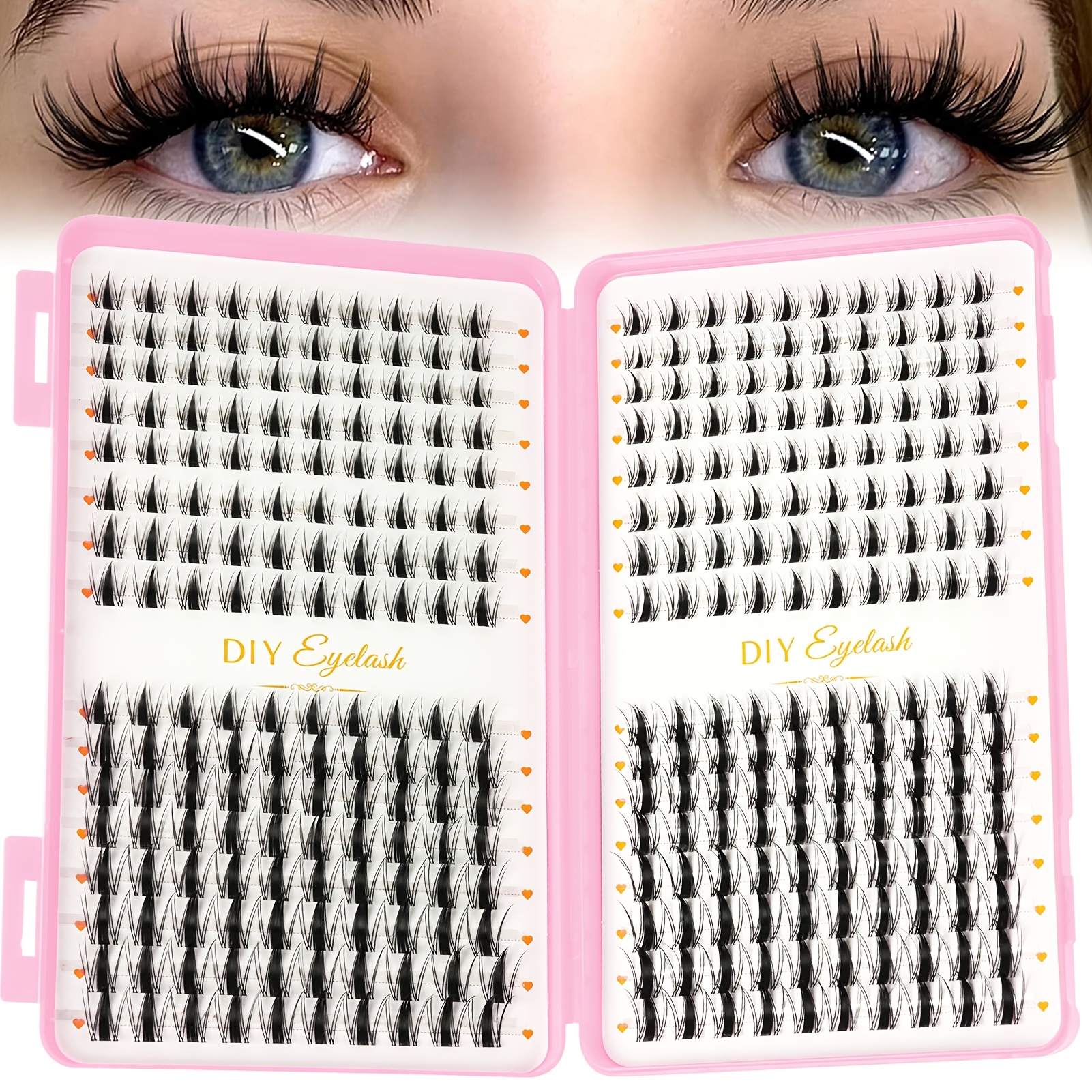Image of Fairy Eyelash Clusters, C- Lashes, Mixed 8-16mm, Fluffy, Soft, And Natural Eyelashes. Clustered Single False Eyelashes, Easy To Apply, Reusable For Everyday Makeup