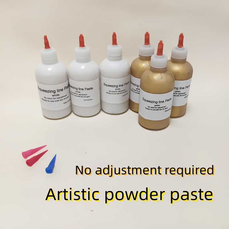 

3.38oz Golden Artistic Texture Paste, Acrylic Line Paste, Diy Painting Material, Essential For Artists, No Adjustment Required, Smooth And Dispensing With Ultra Fine Pen Tip