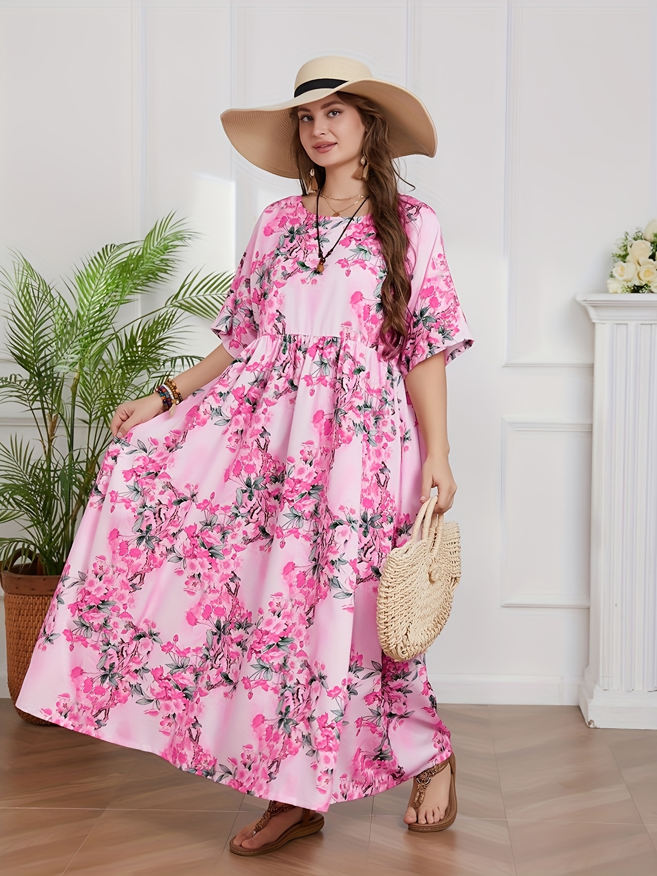 green emerald velvet dress Olivia Maxi Dress - Pink, Medium | Hazel and Olive main image 1