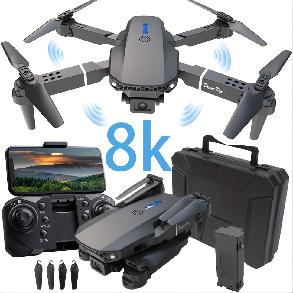 HYTOBP GPS Drone With 4K Camera For Adults, S166 Drone Under 249g 5GHz Transmission 3 Batteries 90 Adjustable Lens Auto Return Follow Me Brushless Motor Drones For Adults And Beginners Blac 2